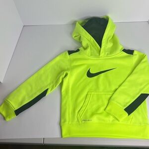 NWOT Kids Nike hoodie size 3T neon green.